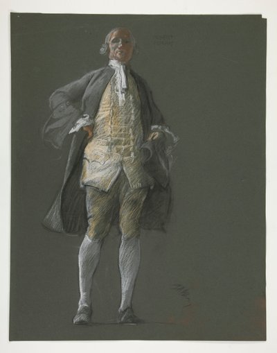 Étude pour figure du représentant Robert Morris - Edwin Austin Abbey