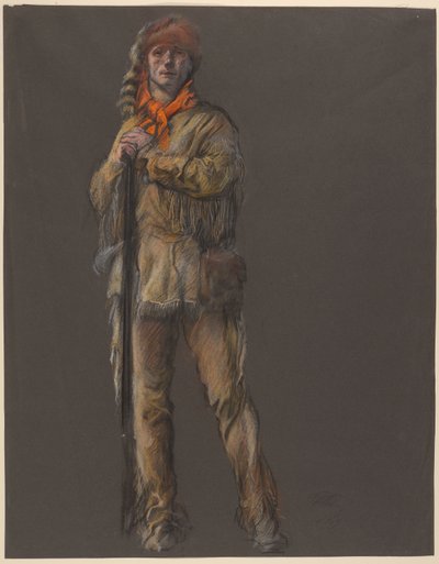 Étude pour la figure de Daniel Boone - Edwin Austin Abbey