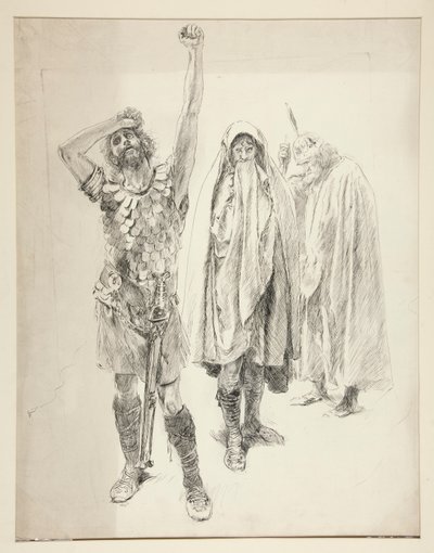 Étude pour une pièce de Shakespeare non identifiée - Edwin Austin Abbey