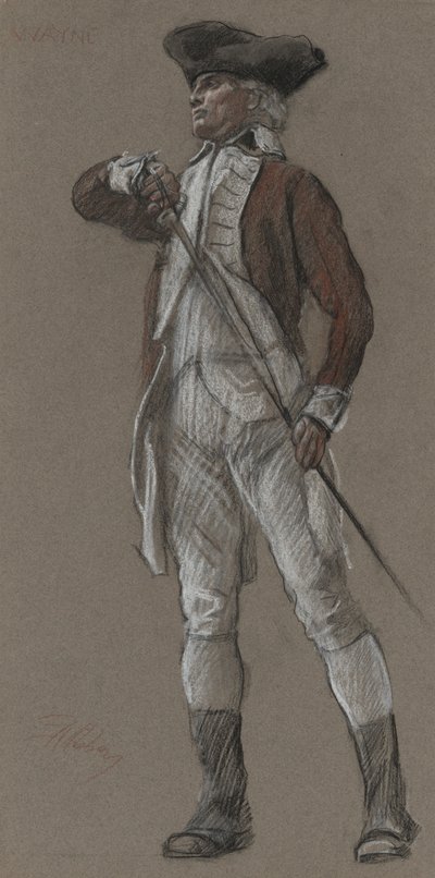 Étude du général Wayne, pour une fresque au capitole de l