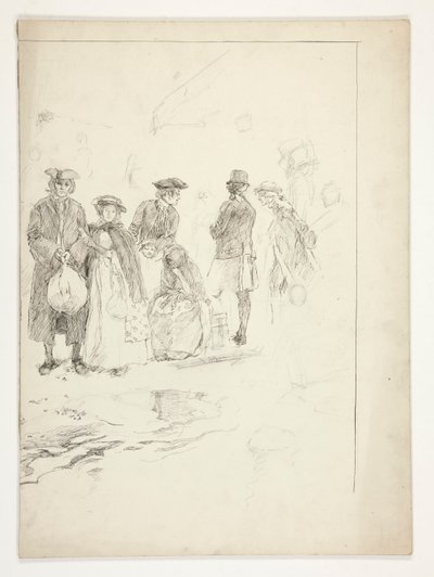 Illustration sans titre pour Oliver Goldsmith - Edwin Austin Abbey