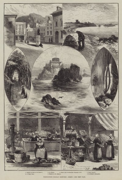 Croquis de vacances de la Pentecôte, Jersey - Edwin Buckman