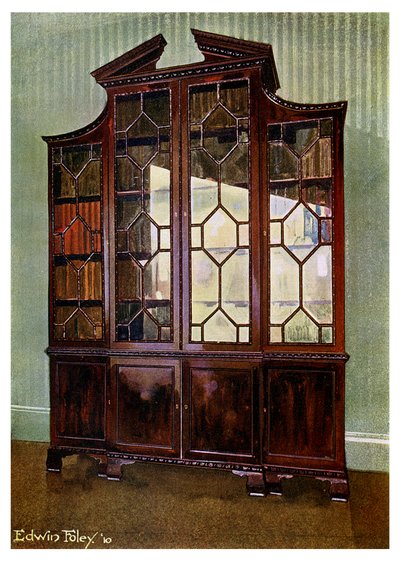 Bibliothèque sculptée Chippendale, 1911-1912 - Edwin Foley