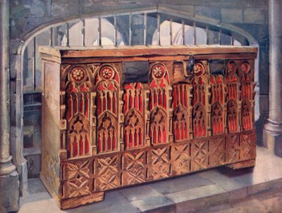 Coffre à contreforts du XIVe siècle - Edwin John Foley