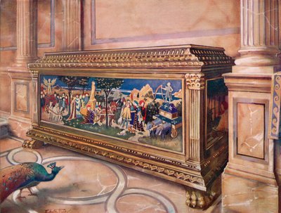 Coffre de mariage ou Cassone. Italien - Edwin John Foley