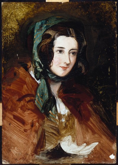 Étude de portrait de Lady Harriet Hamilton - Edwin Landseer