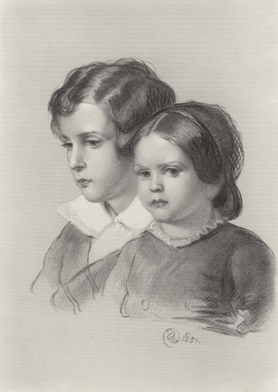 Garçon et fille - Edwin Landseer