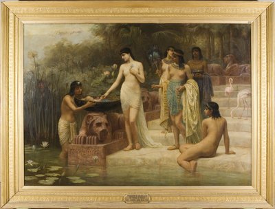 La fille de Pharaon - La découverte de Moïse - Edwin Longsden Long