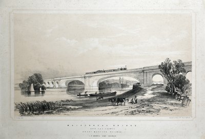 Pont de Maidenhead sur la Tamise, Great Western Railway - Edwin Thomas Dolby