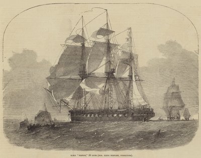 HMS Nankin, 50 canons, commandant Keith Stewart - Edwin Weedon
