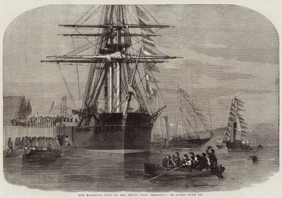 Visite de Sa Majesté au navire arctique Resolute, dans le port de Cowes - Edwin Weedon
