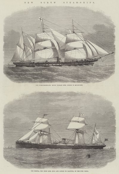 Nouveaux navires à vapeur à vis - Edwin Weedon