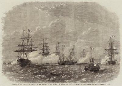 Ouverture du canal de Suez, arrivée de l