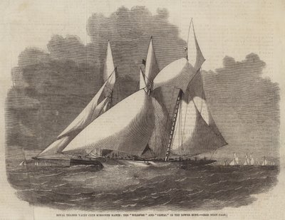 Match de Goélettes du Royal Thames Yacht Club, le Wildfire et le Vestal dans le Lower Hope - Edwin Weedon