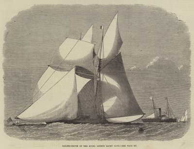 Course de voiliers du Royal London Yacht Club - Edwin Weedon