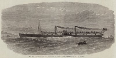 Le nouveau bateau à vapeur Iona, appartenant à Messers David Hutcheson and Company, de Glasgow - Edwin Weedon