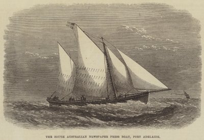 Le bateau de presse du journal sud-australien, Port Adelaide - Edwin Weedon