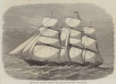 Le navire de thé Spindrift, vainqueur de la course océanique de Chine - Edwin Weedon