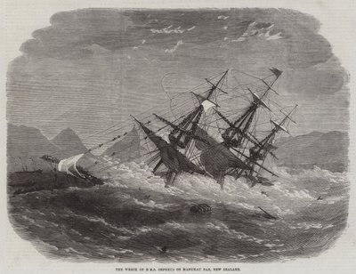 Le naufrage du HMS Orpheus sur Manukau Bar, Nouvelle-Zélande - Edwin Weedon
