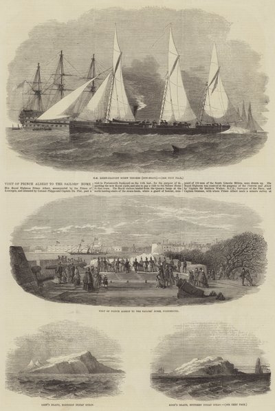 Visite du prince Albert à la Maison des marins - Edwin Weedon