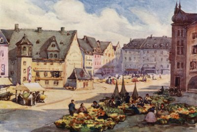 Le Rhin : La place du marché, Mayence - Effie Jardine