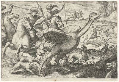 Paysage avec chasse à l