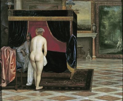 La femme de Kandaules découvre la cachette de Gygès - Eglon van der Neer