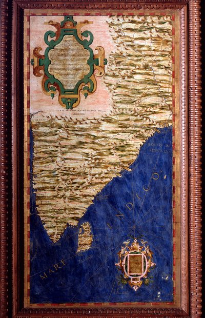 Inde (Carte par Egnazio Danti) - Egnazio Danti