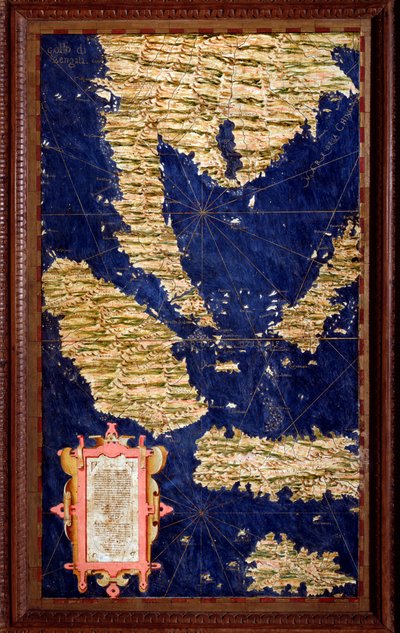 Indonésie : Sumatra, Malacca, Bornéo, Java (Carte par Egnazio Danti) - Egnazio Danti