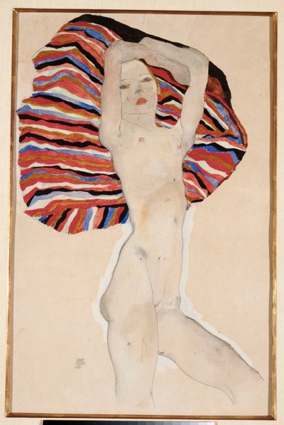 Acte contre le matériel coloré, 1911 - Egon Schiele