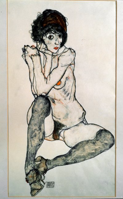 Femme nue assise - Egon Schiele