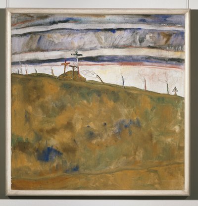 Kalvarienberg (peinture sur toile) - Egon Schiele