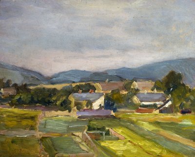 Paysage en Autriche du Nord - Egon Schiele