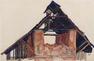 Vieux pignon, 1913 - Egon Schiele