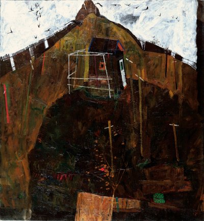 Paysage avec corbeaux - Egon Schiele