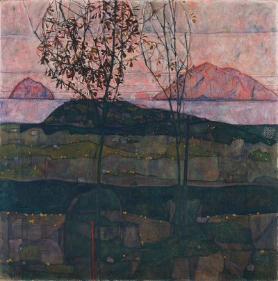 Coucher de soleil, 1913 - Egon Schiele