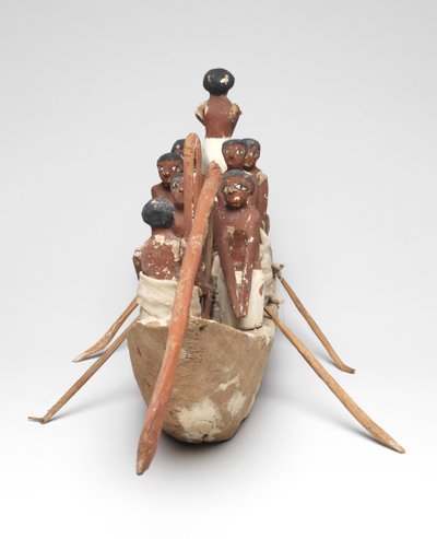 Modèle de bateau à voile de la tombe de Khety (Beni Hasan) Moyen Empire, c.2010 av. J.-C. - 1950 av. J.-C. - Egyptian 12th Dynasty