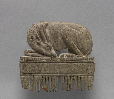 Peigne avec gazelle, vers 1391-1353 av. J.-C. - Egyptian 18th Dynasty