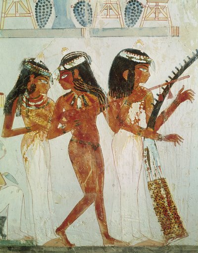 Musiciens et une danseuse, de la Tombe de Nakht, Nouvel Empire - Egyptian 18th Dynasty