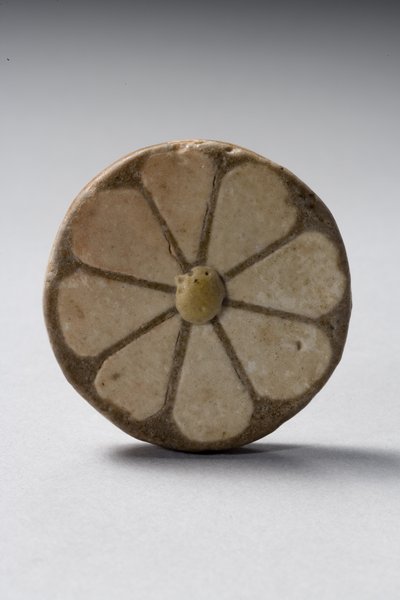 Incrustation florale, Nouvel Empire, règne de Ramsès III, 1184-53 av. J.-C. (faïence) - Egyptian 20th Dynasty