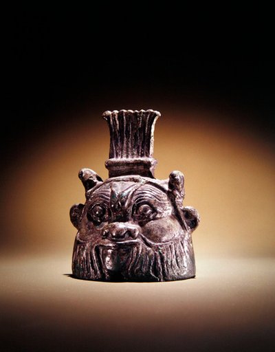 Cloche en forme de Bes - Egyptian Ptolemaic Period