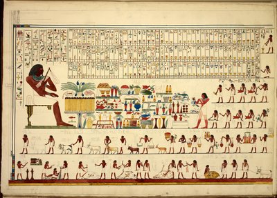 Hiéroglyphes égyptiens, de Vues, etc., de Sheikh-Hassan à Beni-Hassan, Atlas Folio - Egyptian School