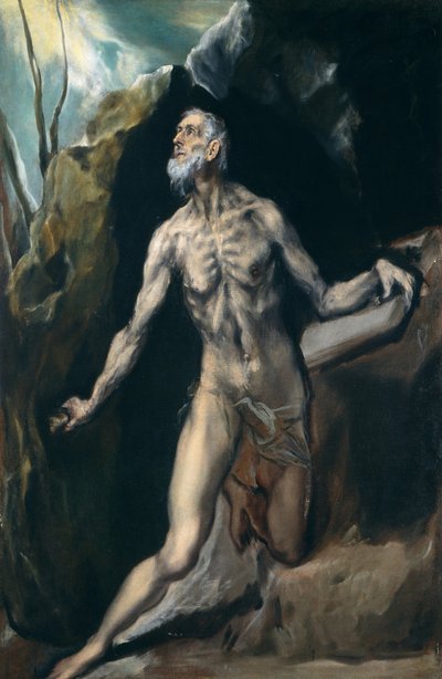 Saint Jérôme, vers 1610-1614 (huile sur toile) - El (1541-1614) Greco