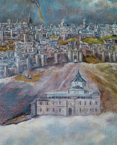 Vue et plan de Tolède (peinture sur toile) - El (1541-1614) Greco