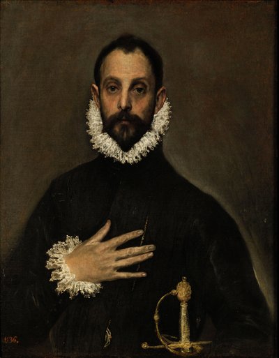 Noble avec la main sur la poitrine, vers 1580 - El Greco