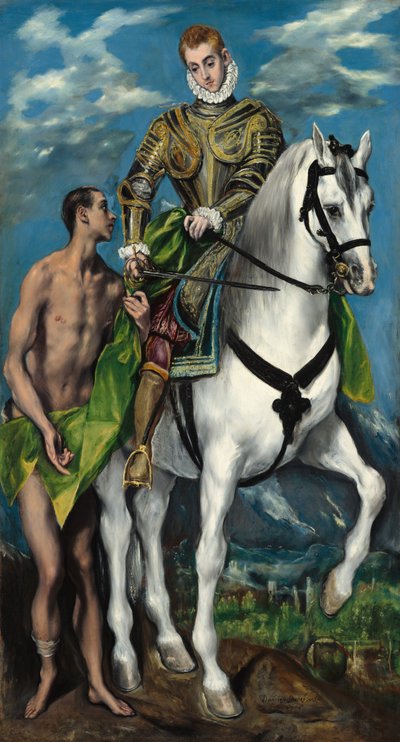 Saint Martin et le mendiant - El Greco