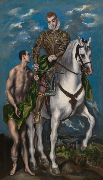 Sankt Martin und der Bettler - El Greco