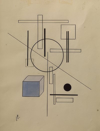 Composition. 1920 - Eliezer Markowich Lissitzky