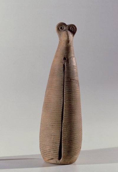 Instrument à vent en forme de femme en robe, de Lorestan, Iran, début du Ier millénaire av. J.-C. - Elamite