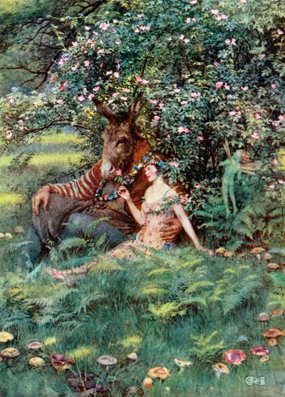 Bottom et Titania. Shakespeare. Le Songe d